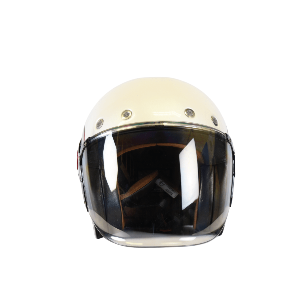 SMK Jet MC Helmet Retro White