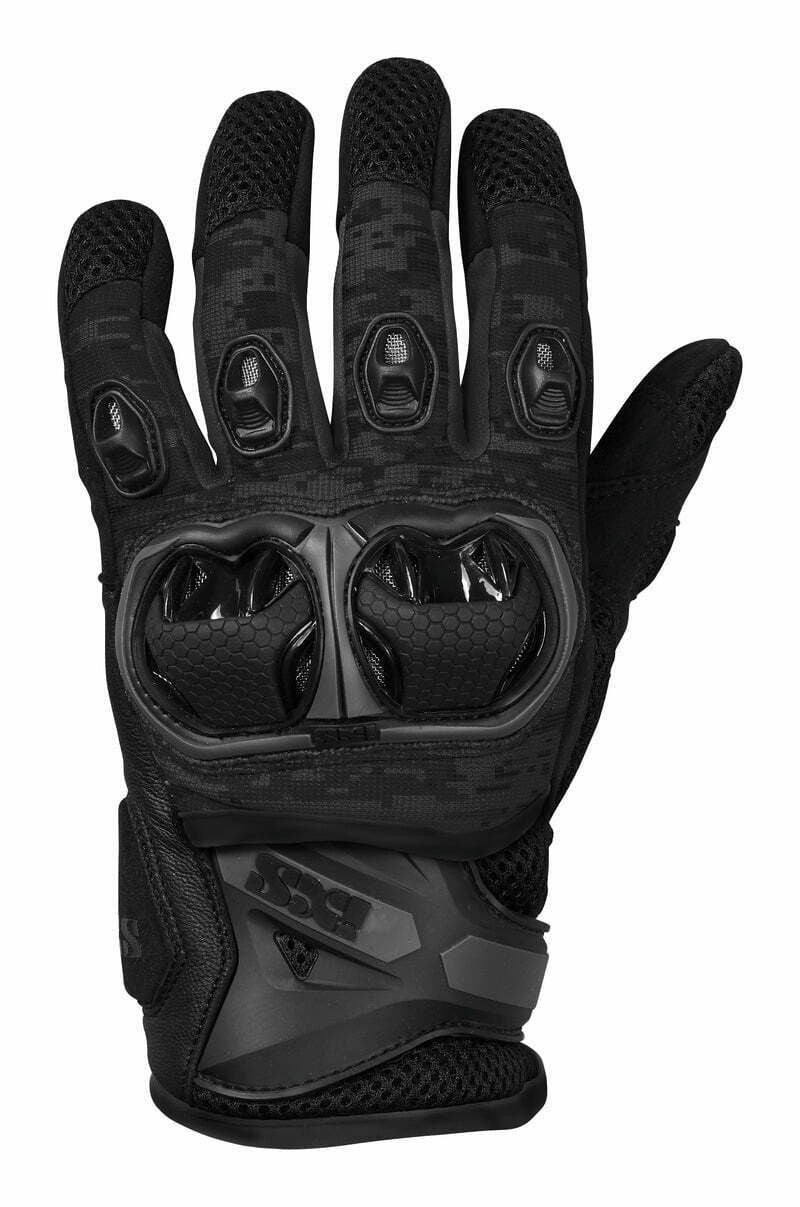 IXS MC Gloves Lt Montevideo Air S Black