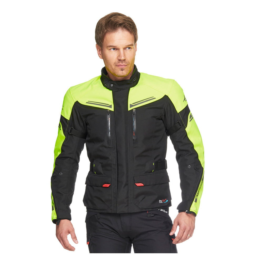 Sweep Textile MC jacket Challenger Evo WP Black /Flu