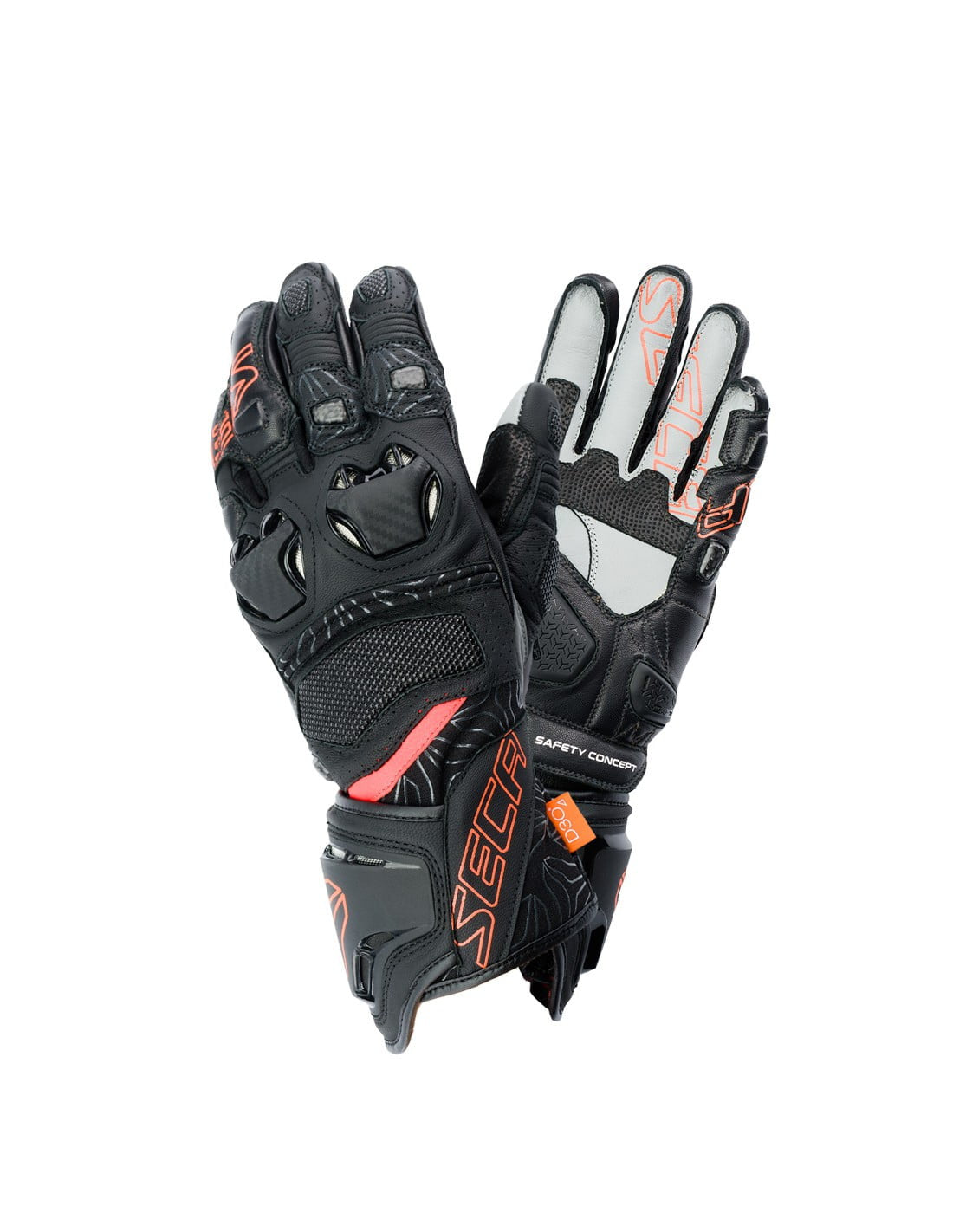 Seca MC Gloves ukie Pro Black /Red