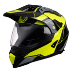 UFO Adventure MC Helmet Aries Black /Flue