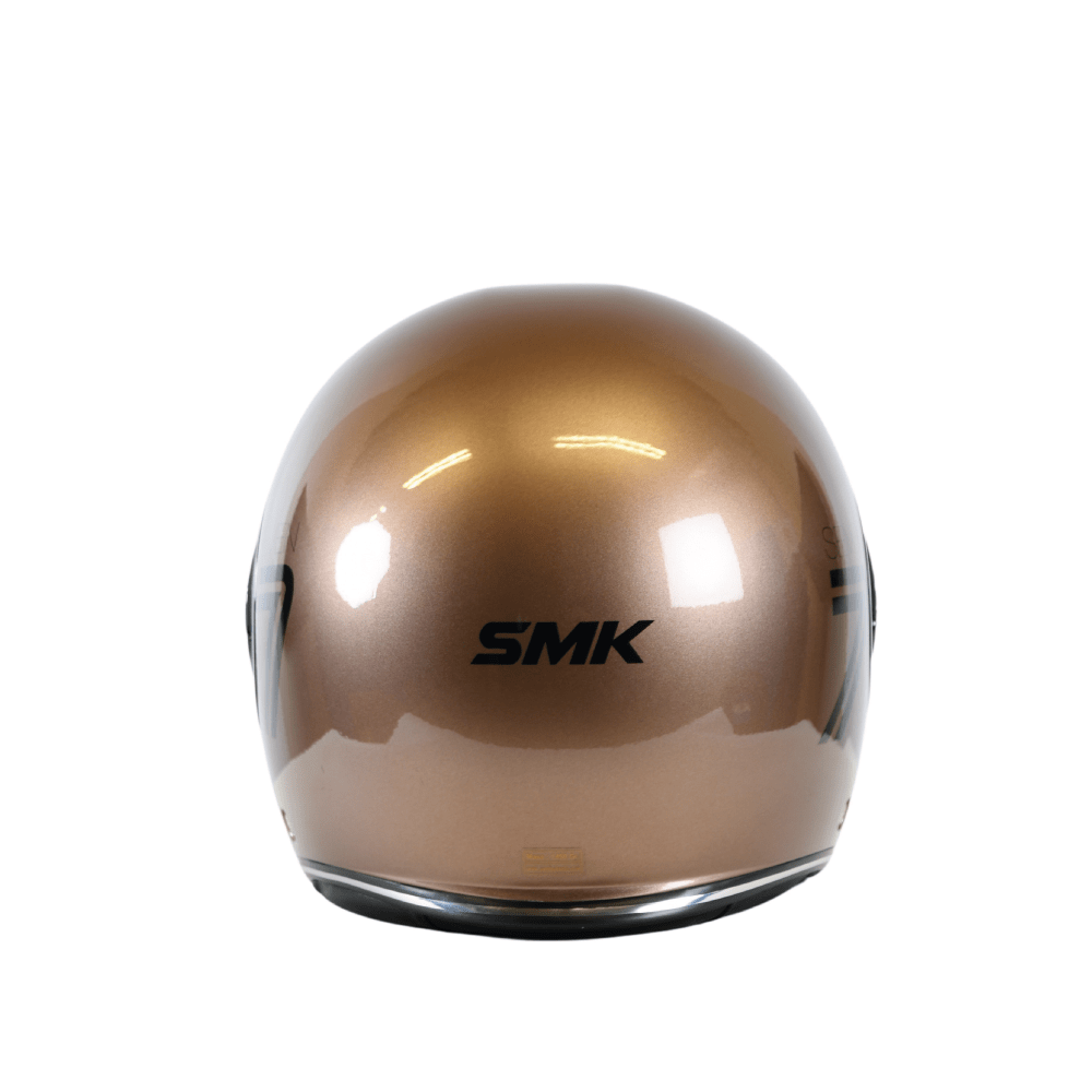 SMK Jet MC Helmet Retro Seven Brown