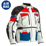 První airbag Textile MC Jacket Adventure-X Blue /Red