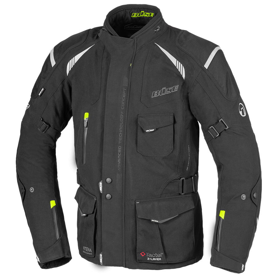 Büse Textile MC Jacket Laminerate Grado Black