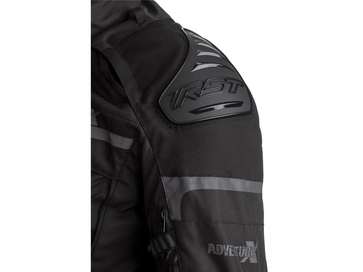 První airbag Textile MC Jacket Adventure-X Black