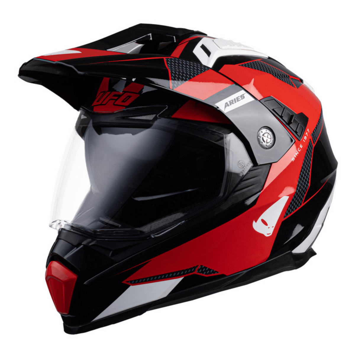 UFO Adventure MC Helmet Aries Black /Red