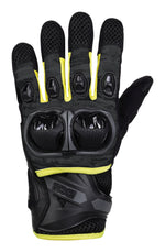 IXS MC Gloves Lt Montevideo Air S Black /Flue