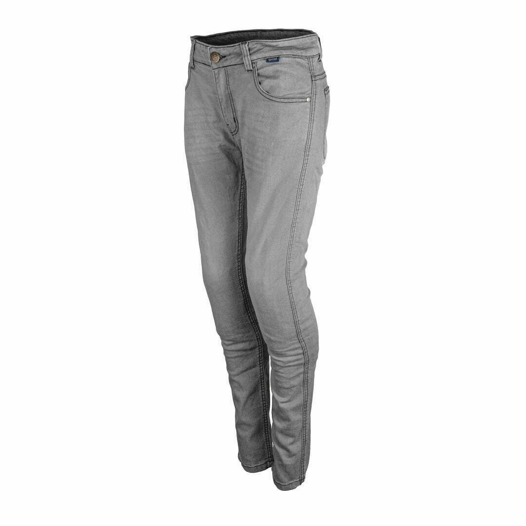 GMS Lady Kevlar MC-Jeans Rattle Grey