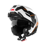 Schuberth C5 modulär MC-hjälm med uppfällbar front och integrerat visir. Perfekt för stadskörning och touring, tillgänglig i flera storlekar.