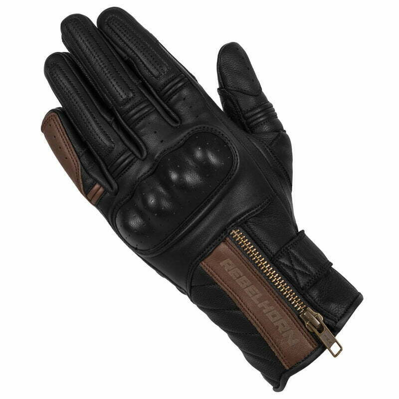 Rebelhorn MC-Gloves Hunter Black /Brown