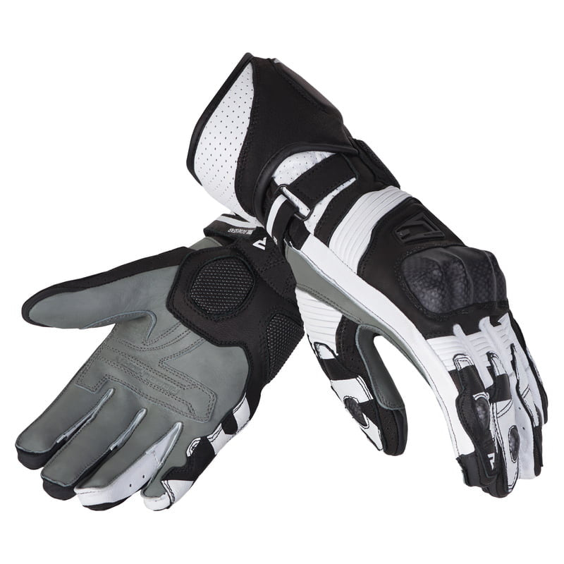 Rebelhorn MC-Sport Gloves Fighter Black /White